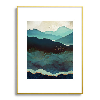 Indigo Mountains Framed Art Print Gallery Image 124
