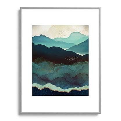 Indigo Mountains Framed Art Print Gallery Image 135