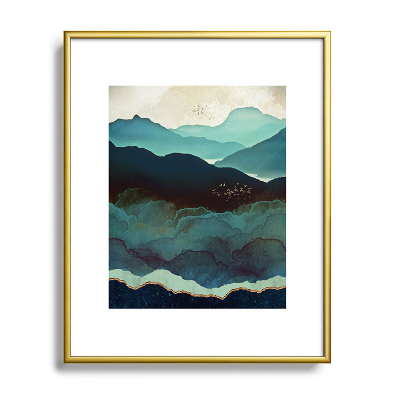 Indigo Mountains Framed Art Print Gallery Image 121