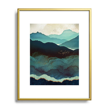 Indigo Mountains Framed Art Print Gallery Image 121
