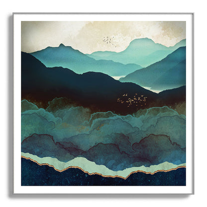 Indigo Mountains Framed Art Print Gallery Image 142