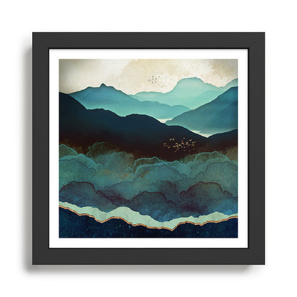 Indigo Mountains Framed Art Print Gallery Image 2