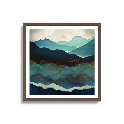 Indigo Mountains Framed Art Print Gallery Image 17