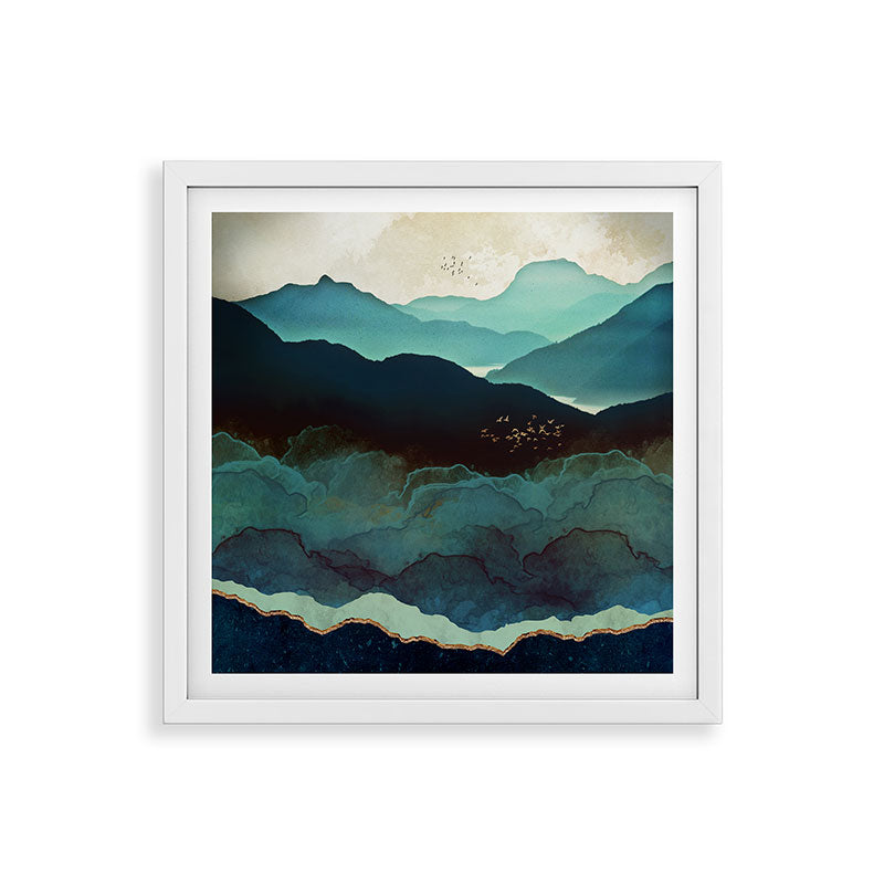 Indigo Mountains Framed Art Print Gallery Image 38