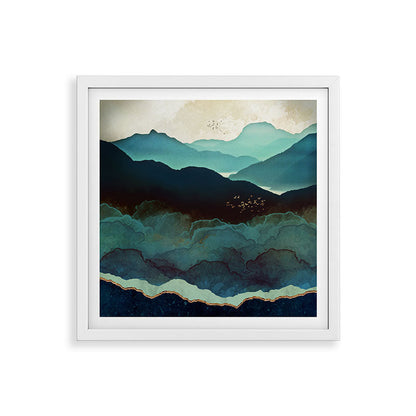 Indigo Mountains Framed Art Print Gallery Image 38