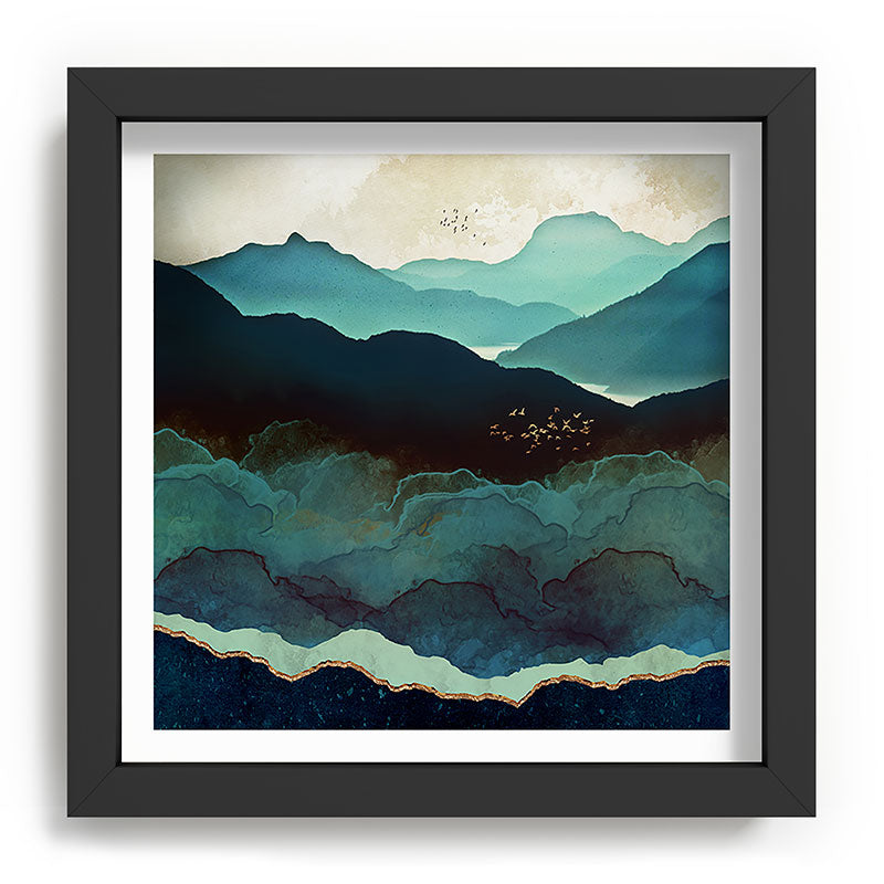 Indigo Mountains Framed Art Print Gallery Image 90