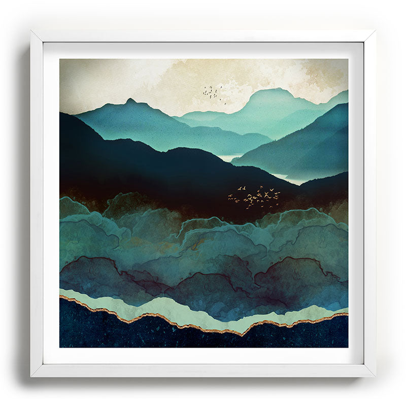 Indigo Mountains Framed Art Print Gallery Image 118