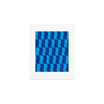 Cobalt Sky Wavy Blocks Art Print Gallery Image 1