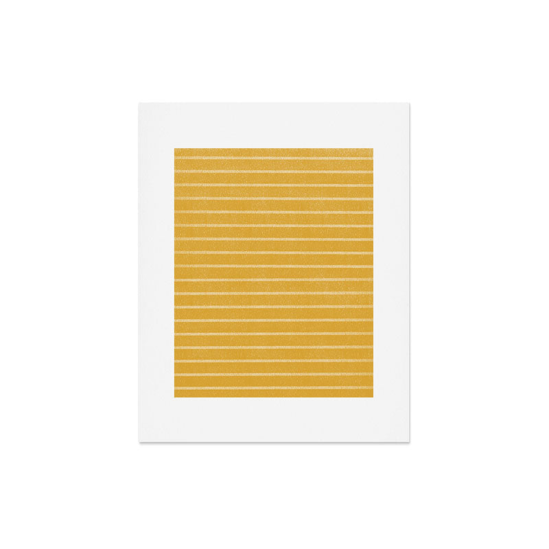Classic Stripe (Yellow) Art Print Gallery Image 3