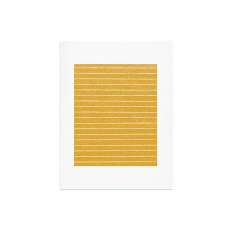 Classic Stripe (Yellow) Art Print Gallery Image 4