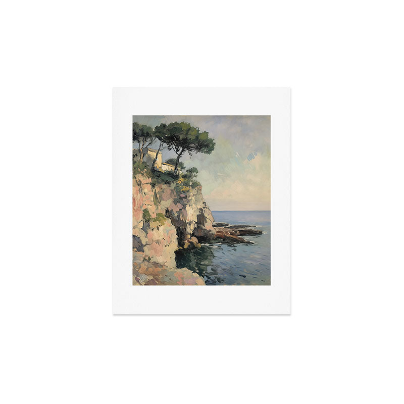 Cliff Impressionist Painting Art Print Gallery Image 2