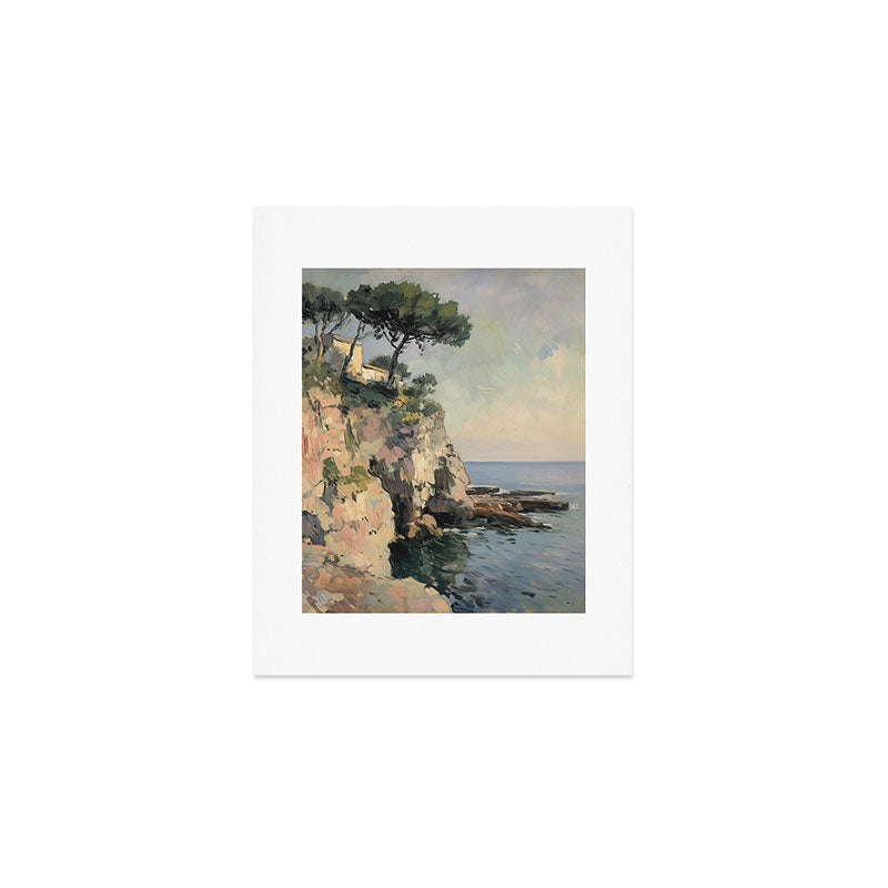 Cliff Impressionist Painting Art Print Gallery Image 1