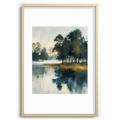 Country Lake II Framed Art Print Gallery Image 74