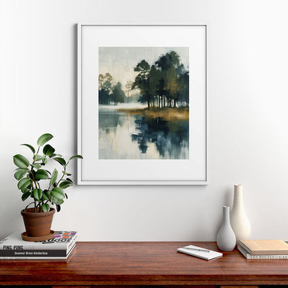 Country Lake II Framed Art Print Gallery Image 28