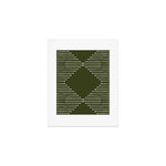 Geo (Olive Green) Art Print Gallery Image 1