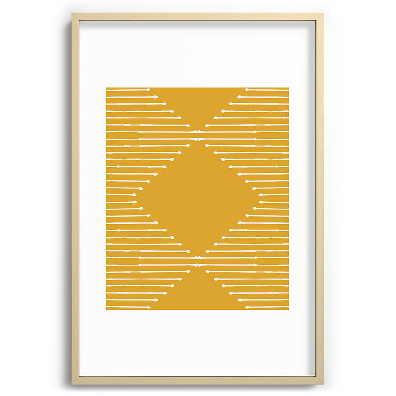Geo (Yellow) Framed Art Print Gallery Image 44