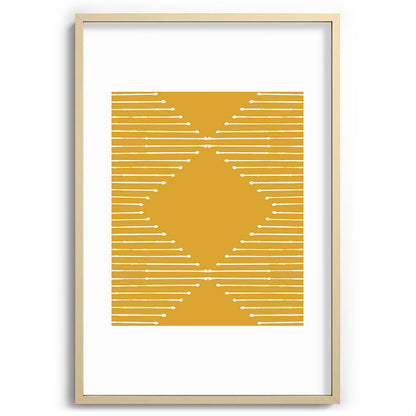 Geo (Yellow) Framed Art Print Gallery Image 44