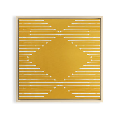 Geo (Yellow) Framed Canvas Print Gallery Image 7