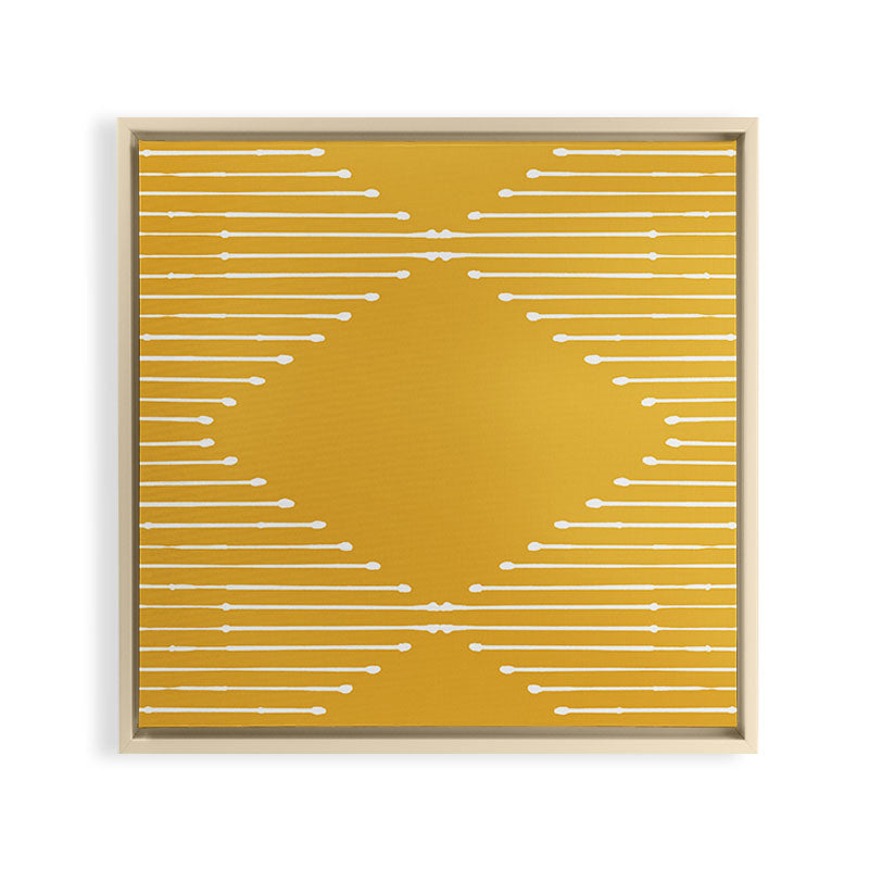 Geo (Yellow) Framed Canvas Print Gallery Image 9