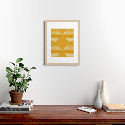 Geo (Yellow) Framed Art Print Gallery Image 27