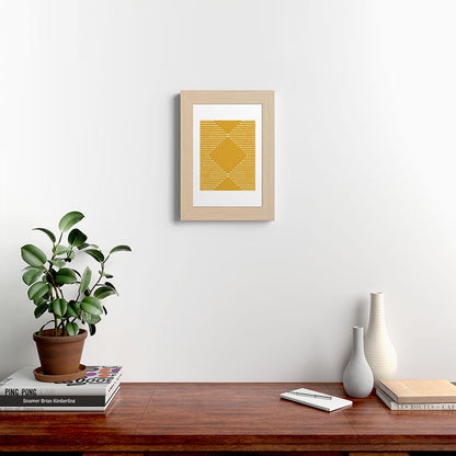 Geo (Yellow) Framed Art Print Gallery Image 26