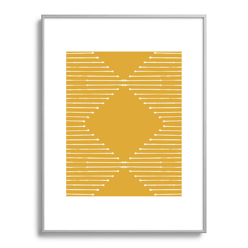 Geo (Yellow) Framed Art Print Gallery Image 59