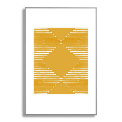 Geo (Yellow) Framed Art Print Gallery Image 60