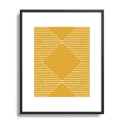 Geo (Yellow) Framed Art Print Gallery Image 49