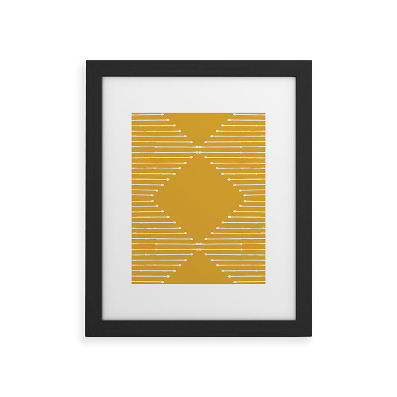 Geo (Yellow) Framed Art Print Gallery Image 20