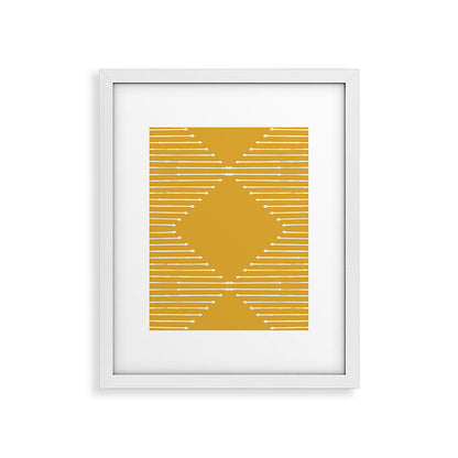 Geo (Yellow) Framed Art Print Gallery Image 14