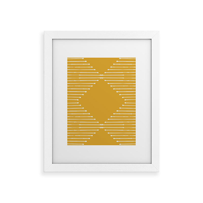 Geo (Yellow) Framed Art Print Gallery Image 29