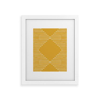 Geo (Yellow) Framed Art Print Gallery Image 29