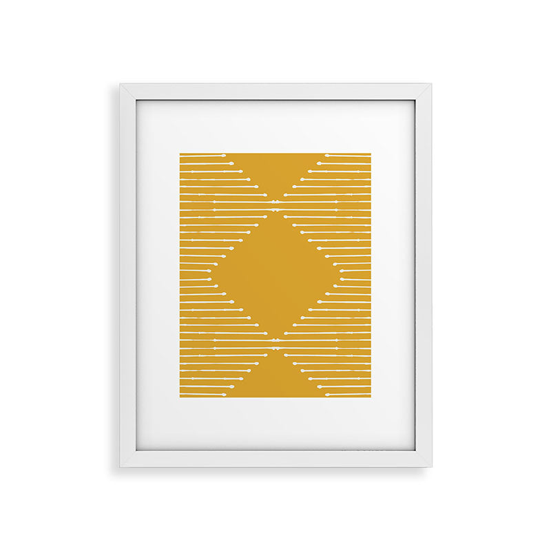 Geo (Yellow) Framed Art Print Gallery Image 15