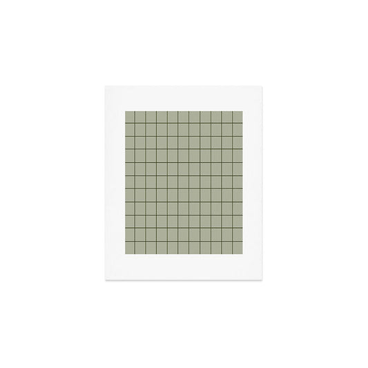 Grid (Green) Art Print Gallery Image 1