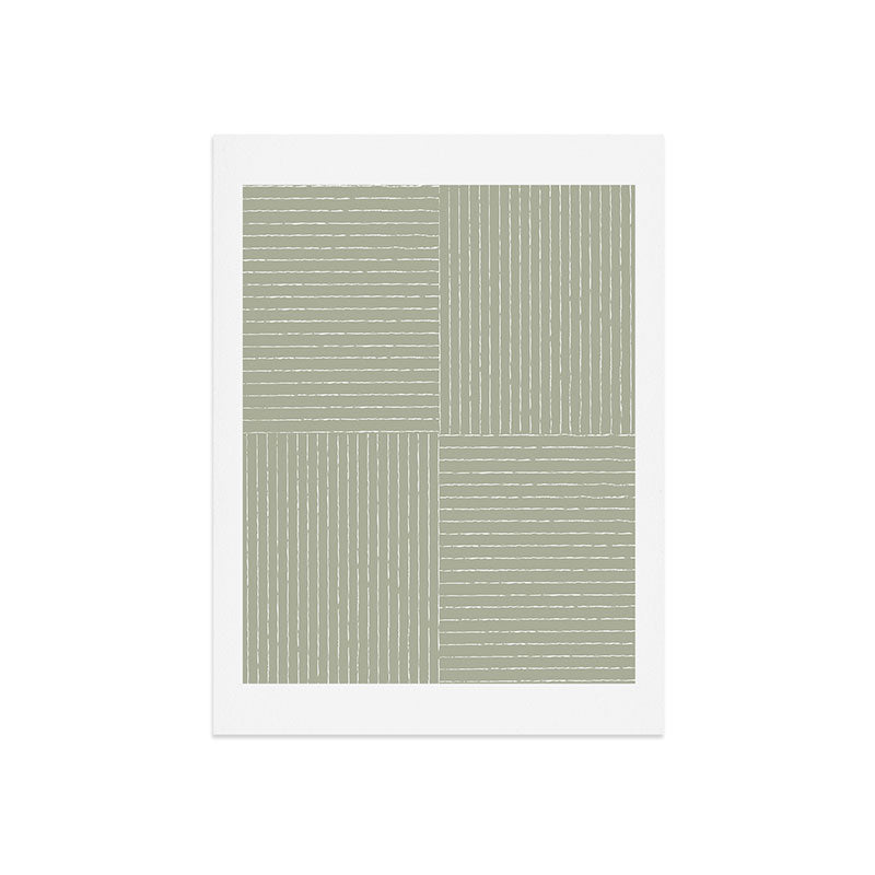 Lines III (Linen Sage) Art Print Gallery Image 5