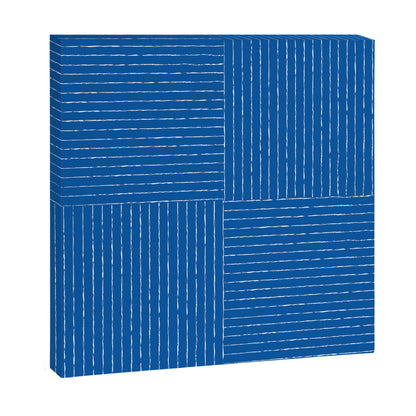 Lines III (Sapphire Blue) Canvas Print Gallery Image 1