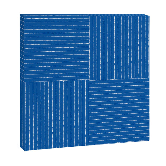 Lines III (Sapphire Blue) Canvas Print Gallery Image 2