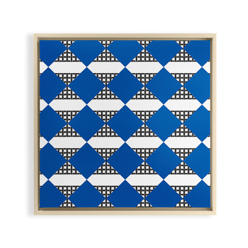 Modern boho (sapphire blue) Framed Canvas Print Gallery Image 9