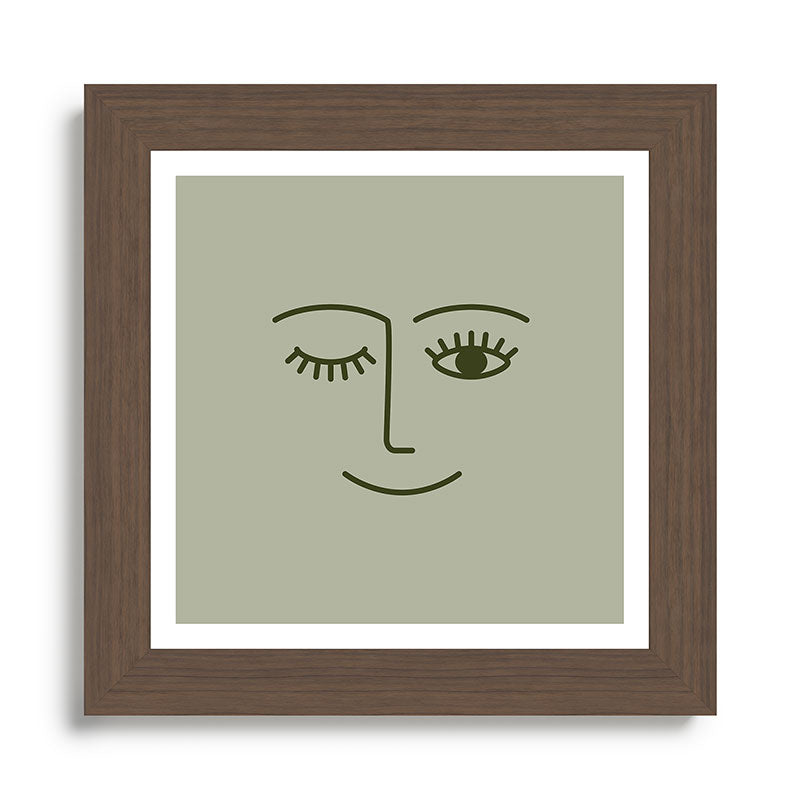 Wink (Green) Framed Art Print Gallery Image 16