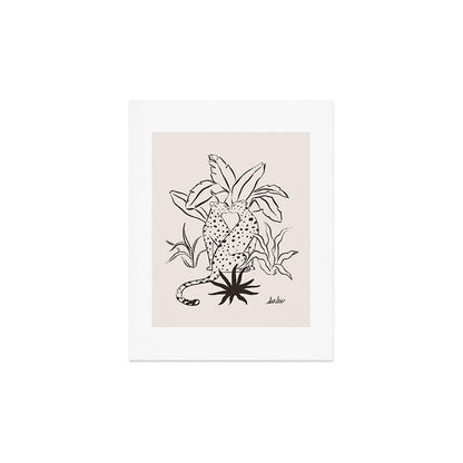 Cheetah Crush lines Art Print Gallery Image 2