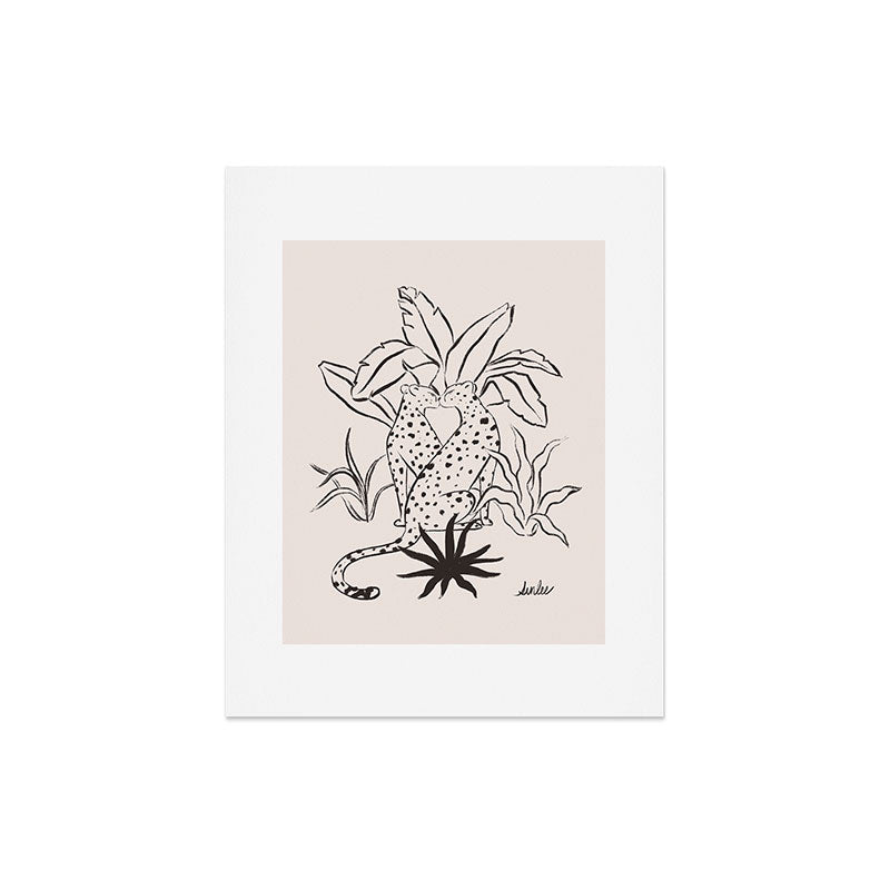 Cheetah Crush lines Art Print Gallery Image 5