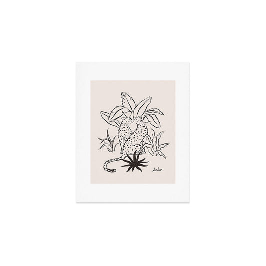 Cheetah Crush lines Art Print Gallery Image 1