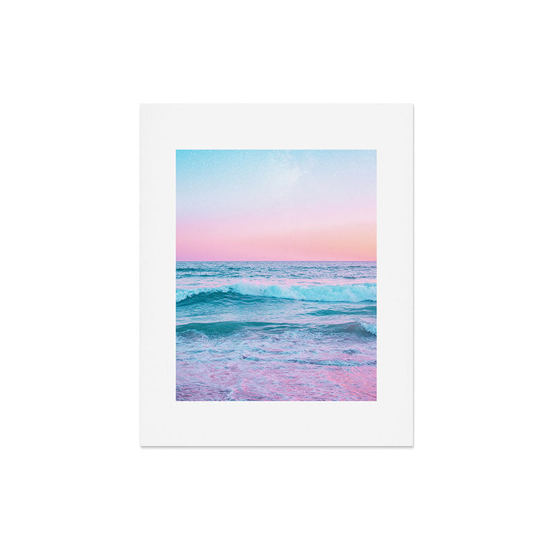 Candy Waves | Pastel Ocean Shoreline off Coast of California Art Print Gallery Image 5