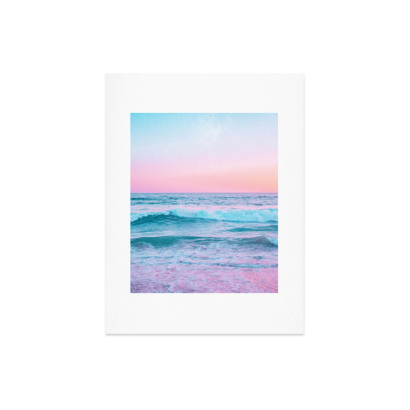 Candy Waves | Pastel Ocean Shoreline off Coast of California Art Print Gallery Image 6