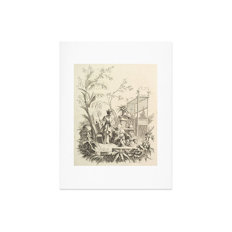 Grisaille Chinoiserie Art Print Gallery Image 6
