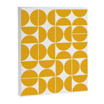Mid Century Modern Geometric 04 Yellow Canvas Print Gallery Image 1