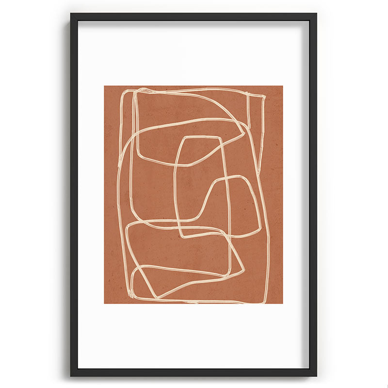 Abstract line art 22 Framed Art Print Gallery Image 62