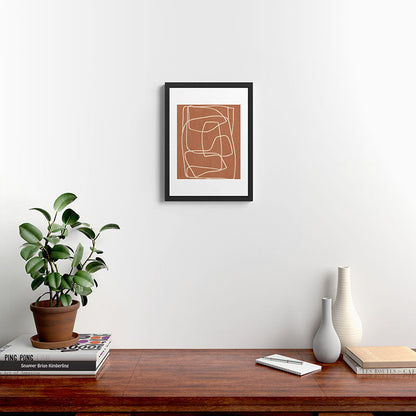 Abstract line art 22 Framed Art Print Gallery Image 3