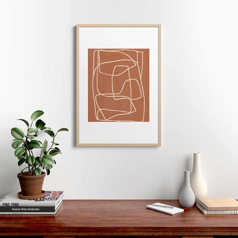 Abstract line art 22 Framed Art Print Gallery Image 20