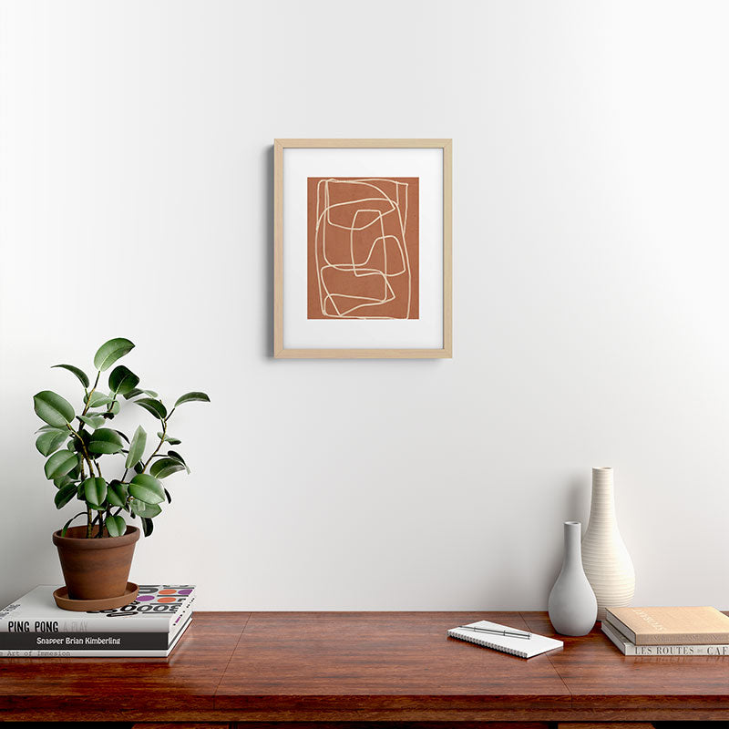 Abstract line art 22 Framed Art Print Gallery Image 18